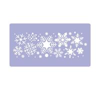 Plastica Riutilizzabile Finestra Natale Stencil Modello Fiocco di neve