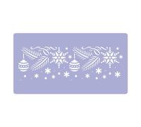 Plastica Riutilizzabile Finestra Natale Stencil Ramo di Natale #2