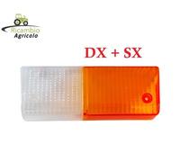 Plastica Rodovetro fanale anteriore trattore Fiat -Landini DX + SX 680 780 ecc.