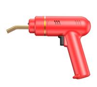 Plastica Saldatrice Kit di riparazione paraurti per saldatrice di plastica ricaricabile con pinzatrice a caldo da 200 W, saldatore per la riparazione di paraurti in plastica per auto(Red)