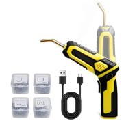 Plastica Saldatrice Kit di saldatura per plastica USB senza fili 2 in 1 con impugnatura pieghevole e pistola per saldatura per plastica con 400 punti caldi(A)