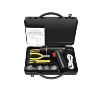 Plastica Saldatrice Kit pistola per saldatura plastica senza fili 200W ricaricabile 200 pezzi di punti metallici Kit di strumenti per la riparazione di crepe auto(Welding Gun Set)