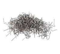 Plastica Saldatrice Punti metallici per cucitrice a caldo da 0,8 mm per saldatrice di plastica, riparazione di plastica, punti metallici pretagliati standard, riparazione di paraurti per auto(200pcs)