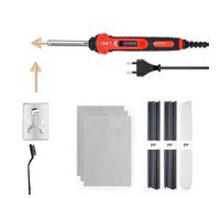 Plastica Saldatrice Saldatore elettrico per riparazione paraurti auto in PVC da 100 W, strumento per stiratura in pelle a riscaldamento rapido(S)