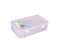 Plastica Scatola Porta Rocchetti,Porta Filo per Ricamo Plastica Rocchetti Scatola Bobine per Filo da Ricamo Trasparente Plastica Organizer per Filo da Ricamo Scatole Scatola Scatola 42 Griglie