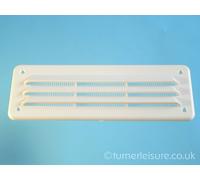 Plastica Sfiato 22.9cm x 7.6cm 230mm x 80mm Inc Rete Insetti Roulotte Camper