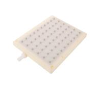 Plastica Soffione Doccia 60 Fori per Pioggia Rettangolare, Beige | Ricambio Rapido per Pannelli Doccia e Soffioni Bagno, Superficie Liscia, Montaggio Superiore, Uso Domestico