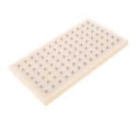Plastica Soffione Doccia Beige Rettangolare 91 Fori | Design Piatto e Superficie Liscia, Montaggio su Braccio o Tubo, Getto Ampio per Bagno Domestico