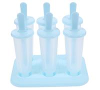 Plastica Stampo Gelato Creativo Coperchio 2 Pezzi Rotondo | Blu, per Ghiaccioli Fatti in Casa, Design Pratico, Adatto a Ama Creare