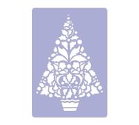 Plastica STENCIL / Decorazione Finestra di Natale / ALBERO DI NATALE