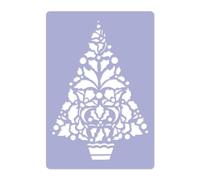 Plastica STENCIL / Decorazione Finestra di Natale / ALBERO DI NATALE