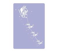Plastica STENCIL / Decorazione Finestra di Natale / Babbo Natale, Slitta, Renna