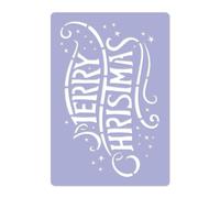 Plastica STENCIL / Decorazione Finestra di Natale / BUON NATALE