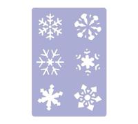 Plastica STENCIL / Decorazione Finestra di Natale / FIOCCO DI NEVE