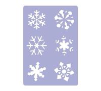 Plastica STENCIL / Decorazione Finestra di Natale / FIOCCO DI NEVE