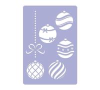 Plastica STENCIL / Decorazione Finestra di Natale / PALLA
