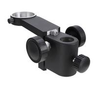 Plastica Supporto di Messa a Fuoco per Microscopio nero 50mm | Bloccaggio Sicuro e Regolazione della Distanza Focale, per Colonna del Supporto e Lente Microscopica