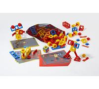 Plasticant Mobilo 270 - Set da Gioco con Mostri, 134 Pezzi e 12 Istruzioni per la Costruzione, Sacca in Rete 270, Colore: Rosso/Giallo/Blu