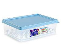 PlasticForte Contenitore da 2 l con griglia 25 x 17,5 x 7,5 cm Giallo, Rosso, Turchese