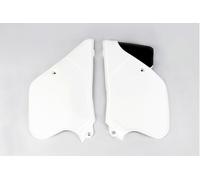 Plastiche laterali portanumero Ktm Gs Mx 125 1991 - 1992 fianchetti bianco UFO