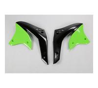 Plastiche Laterali Radiatore UFO Kawasaki Verde KA03770-026 Per Moto