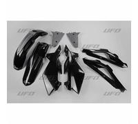 PLASTICHE UFO COMPLETE PER HUSQVARNA TC 125 2005-2007 NERO BIANCO HUKIT604-001
