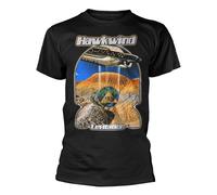 Plastichead Hawkwind Levitation Band Logo T Shirt S Black