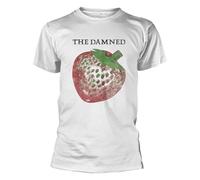 Plastichead The Damned Strawberries Band Logo T Shirt M White