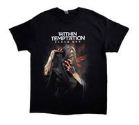 PlasticHead Within Temptation - Maglietta unisex a maniche corte con scritta "Bleed Out Album", colore: Nero, Nero , M