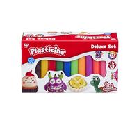 Plasticine Set di ricarica Deluxe - 16 colori plastilina con attrezzi e istruzioni - Divertimento riutilizzabile e non indurente per giocare creativo a partire dai 5 anni in su