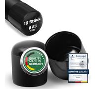 Plasticmetall Tappi protettivi rotondi da 25 mm in PVC - 10 pezzi [Superficie stabile] | Tappi terminali per tubi tondi, tappi di copertura, protezione per tubi, tappi di chiusura, protezione per