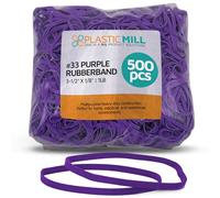PlasticMill Elastici in gomma, misura 33, 0,5 kg, 500 pezzi, 500 pezzi, 500 pezzi, viola