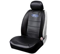 Plasticolor 008598R01 Ford Logo Universal Fit Car Truck or SUV Sideless 3-Piece Seat Cover w/Head Rest,Black