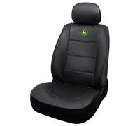 Plasticolor 008709R01 - Coprisedile John Deere Deluxe con logo ricamato, cuciture ad alto contrasto, 3 pezzi, senza lati, per auto, camion o SUV, con tasca cargo