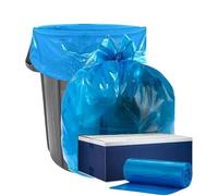 Plasticplace 45 Gallon 1.2 MIL Blue Industrial Strength Trash Bags - 40" x 46" - Pack of 100 - For Industrial, Home, & Recycling