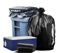 Plasticplace Fodere per bidoni della spazzatura da 95-96 galloni │ 1,5 Mil │ Sacchetti per la spazzatura resistenti neri │ 154,9 x 172,7 cm (50 pezzi)