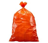 Plasticplace Sacchetti della spazzatura da 32-33 galloni │ 1,2 Mil │ Fodere per bidoni della spazzatura arancione │ 33 "x 99 cm (100 conteggi)