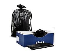 PlasticPlace Sacchetti della spazzatura da 33 galloni │ 1.7 Mil │ Fodere nere per bidoni della spazzatura │ 83,8 x 99,1 cm (100 custodie), plastica