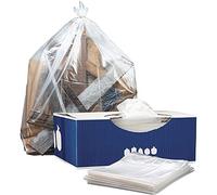 Plasticplace - Sacchetti per rifiuti da 1,5 mm, trasparenti, resistenti, adatti per lattine Glutton │ 43 "x 116,8 cm (100 conteggio)