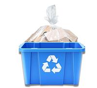 Plasticplace Sacchetti trasparenti per rifiuti da 18 galloni │ Sacchetti per bidoni della spazzatura da 1,2 Mil │ 26 "x16"x27'' (200 pezzi) R18121CL