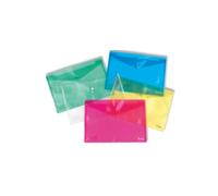 Plastidea - buste con bottone A4 colori assortiti - 10 pezzi