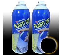 Plastidip, vernice spray per plastica e gomma, di colore nero, confezione da due pezzi (400 ml)