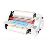 Plastificatrice A3 A4 A5, Macchina Laminatrice 350 mm a Caldo e Freddo con 2 Rulli di Film, Laminazione Singola e Doppia, Controllo Digitale 0-180°C per Uso Professionale e Ufficio