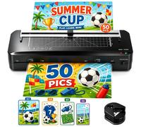PLASTIFICATRICE A3 NERA 70 SECONDI RISCALDAMENTO + 50 PEZZI FILM PLASTIFICAZIONE
