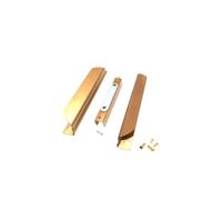 Plastik2 Maniglia per Porte a Soffietto in Alluminio Colore Bronzo con Magnete - Pezzo di Ricambio (Interasse 135mm) (Maniglia bronzo)