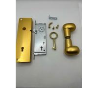 plastik2 Serratura per Porte a Soffietto Oro - Entrata 15 mm, Sicurezza e Eleganza per Interni, Facile Installazione (E15 ORO)
