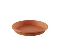 Plastiken TERRA - Piatto rotondo, diametro 10 cm, colore: Terracotta