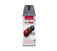 PlastiKote Vernice Spray Opaca Grigia 400ml, Facile da Usare