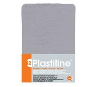Plastilina 7650T - Panetto di Plastilina- Pasta modellabile, alta precisione - Modellare, scolpire, plasmare - durezza 2 (morbida) - 750g - Colore Grigio chiaro. Prodotto in Francia