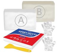 Plastilina in resina epossidica, 340 g, 2 componenti, per riparare perdite, crepe, riempimento, modellazione, plastilina epossidica per metallo, ceramica, piastrelle, plastica, legno (bianco)